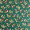 Printed Cotton CACATOES Fir / Tawny Multicolored